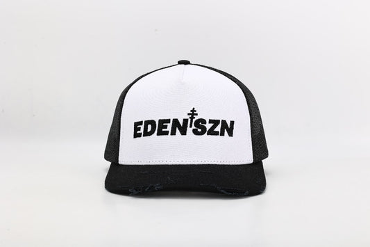 Eden Black & White Trucker Cap