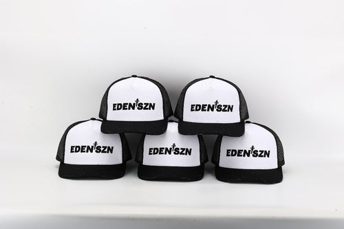 Eden Black & White Trucker Cap